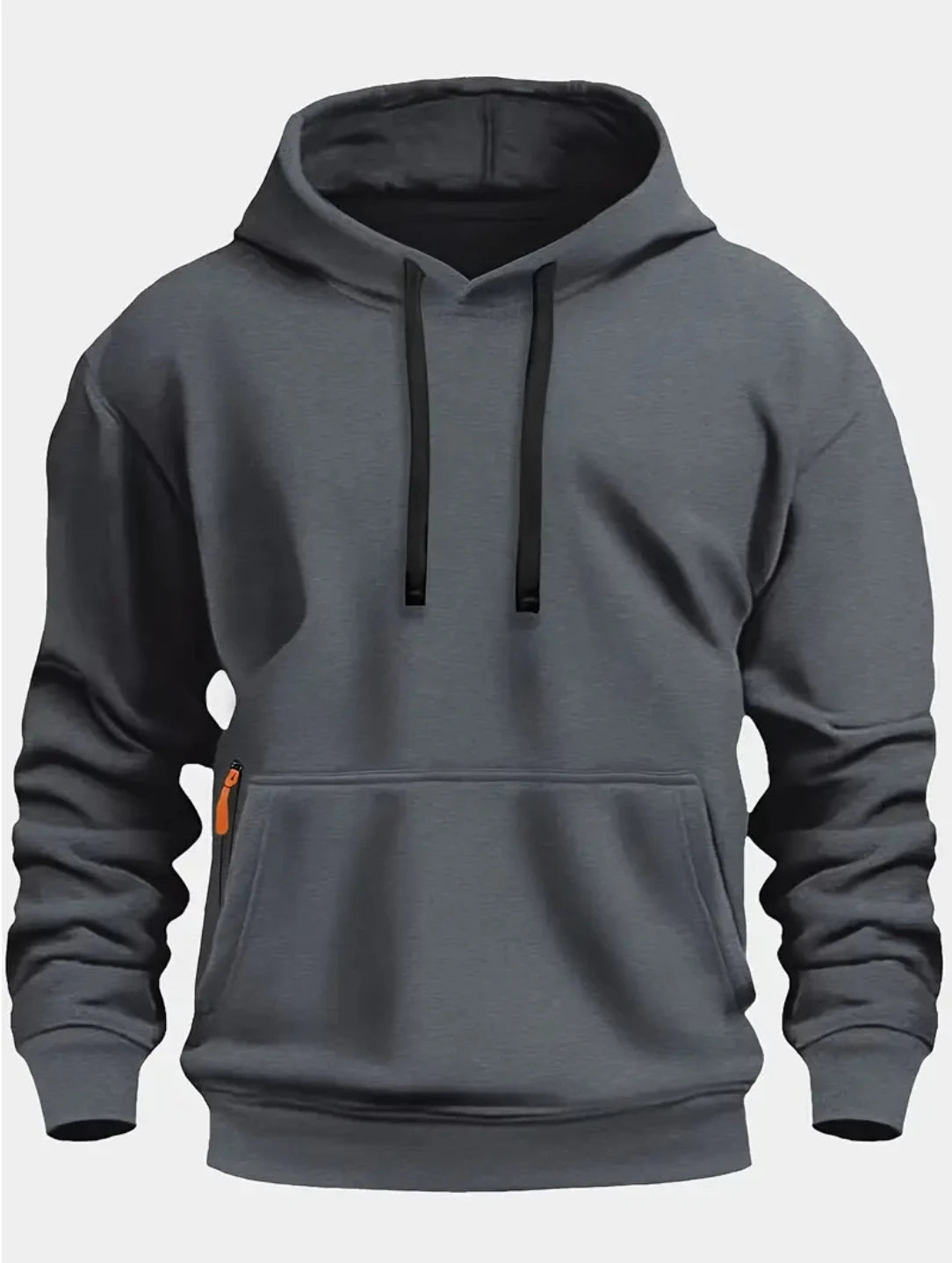 Fall/Winter New Arrival Men's Fleece Hoodie High Quality Solid Color Hooded Sweatshirt Male Fashionable Street Style Sweatshirt - Matrix Studios