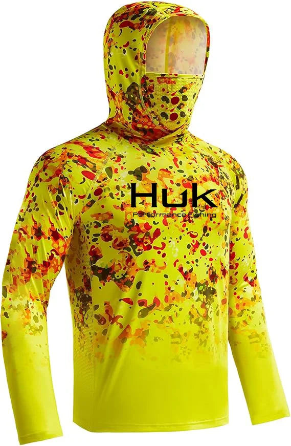 Fishing shirt Hooded sweatshirt for Fishing UV hoodie clothing Camiseta De Pesca men's clothing hooded top black white yellow - Matrix Studios