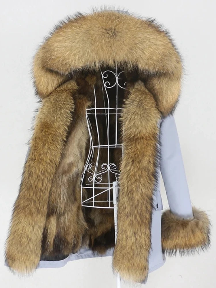 OFTBUY Winter Jacket Women Long Parka Real Fox Fur Coat Natural Raccoon Fur Collar Hood Thick Warm Streetwear Parkas New - Matrix Studios