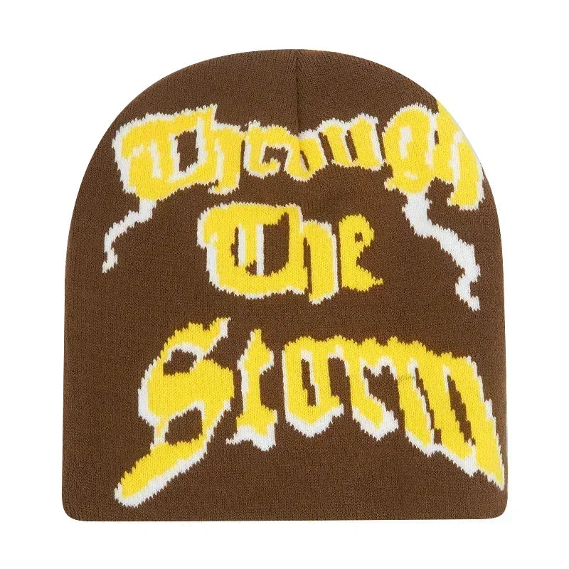 Y2K Letter Knitted Winter Autumn Beanie Cap Men Women Kanye Beanies Gorras Hombre Top Warm Skiing Hat Ear Hats Hip Hop Skullcap - Matrix-studios.com