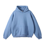 ZODF New Thick 350gsm Fleece Hooded Hoodies For Men Unisex Winter Oversized Loose Basic Solid Sweatshirts Pullovers Coats HY0631 - Matrix Studios