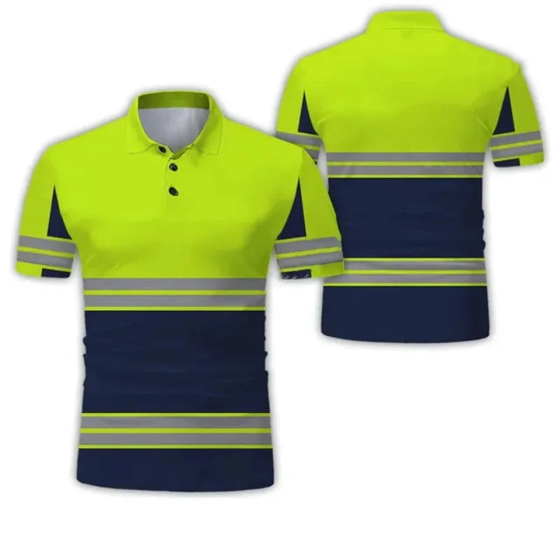 3D Printing Project Excavator Driver Uniform For Men Women Short Sleeve Plus Size Safety Work Clothes Polo Shirts Polo Hommes - Matrix-studios.com