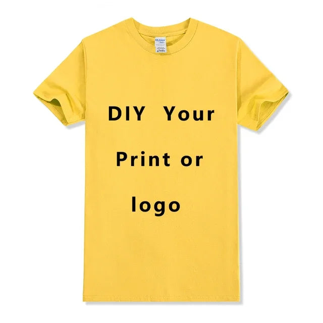 EU size 100% pure cotton custom T-shirt front and back team school uniform store logo text photo for men's personalized high-end - Matrix Studios