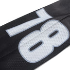 Mesh Patchwork Men Women 2XL No.18 Jersey Black SATOSHI Long Sleeve Nail Bead Racing Print Tshirts Loose Street Sports Pullover - Matrix-studios.com