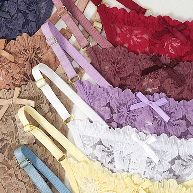 12pcs/Set Low Rise Sexy Women's G-string Breathable Comfortable Female Lingerie Erotic Elegant Lady Thongs Underwear Panties - Matrix Studios