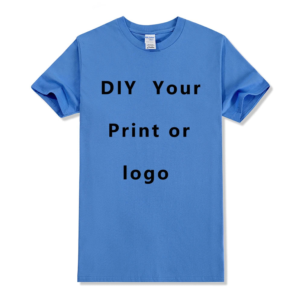 EU Size 100% Cotton Custom T Shirt Make Your Design Logo Text Men Women Print Original Design Gifts Tshirt - Matrix Studios
