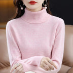 100% Merino Wool Cashmere Sweater Women Knitted Sweater Turtleneck Long Sleeve Pullovers Autumn Winter Clothing Warm Jumper Tops - Matrix Studios
