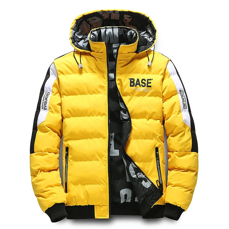 2025 Winter new style Men's Thick Men Warm Parka Jackets Casual Men's Outwear Coats Hooded Windbreak Cotton Padded Down Jacket - Matrix Studios