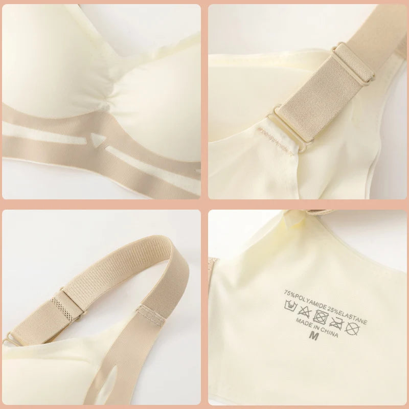 1/2Pcs/Set Women Push Up Bras Seamless Comfortable Angel Wings Bras Set Trendy Soft Breathable Underwear Female No Wire Lingerie - Matrix Studios
