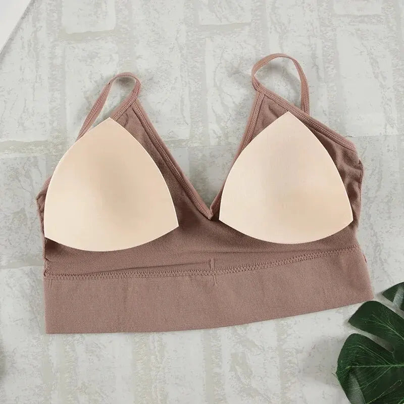 2Pcs Bra Set Underwear Set Women Panties Sexy G-String Seamless Bralette Female Lingerie Soft Tank Crop Top - Matrix Studios