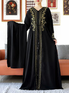 2025 New Elegant Women Abaya Long Sleeve Chiffon Loose Open Abaya Muslim Islamic Clothing Cardigan Style for Special Occasions - Matrix-studios.com