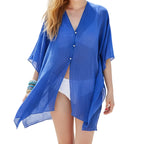 Chiffon Bikini Scarf Pareo Sarong Wrap mini dress  For Women fashion Vacation Summer Beach Cover Up - Matrix Studios