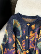 Autumn Retro Sweater Cardigan Women Korean Fashion Thick Metal Embroidery Knitted Gentle Vintage Clothes - Matrix Studios