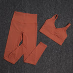 TRY TO BN Gym Sets Woman 2 Piece Sports Bra High Waisted Leggings Fitness Sportswear Women's Tracksuit Yoga Wear Workout Clothes - Matrix-studios.com