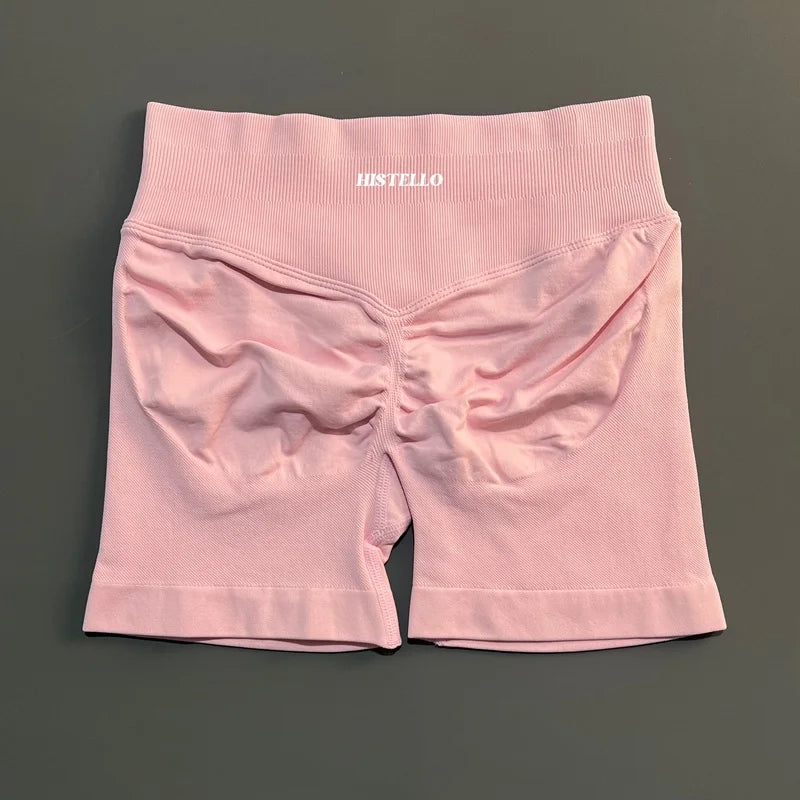 HISTELLO Impact Shorts Df Substitute High Waist Women Yoga Workout Shorts Seamless Leggings Stretch Fitness Gym Running Shorts - Matrix Studios