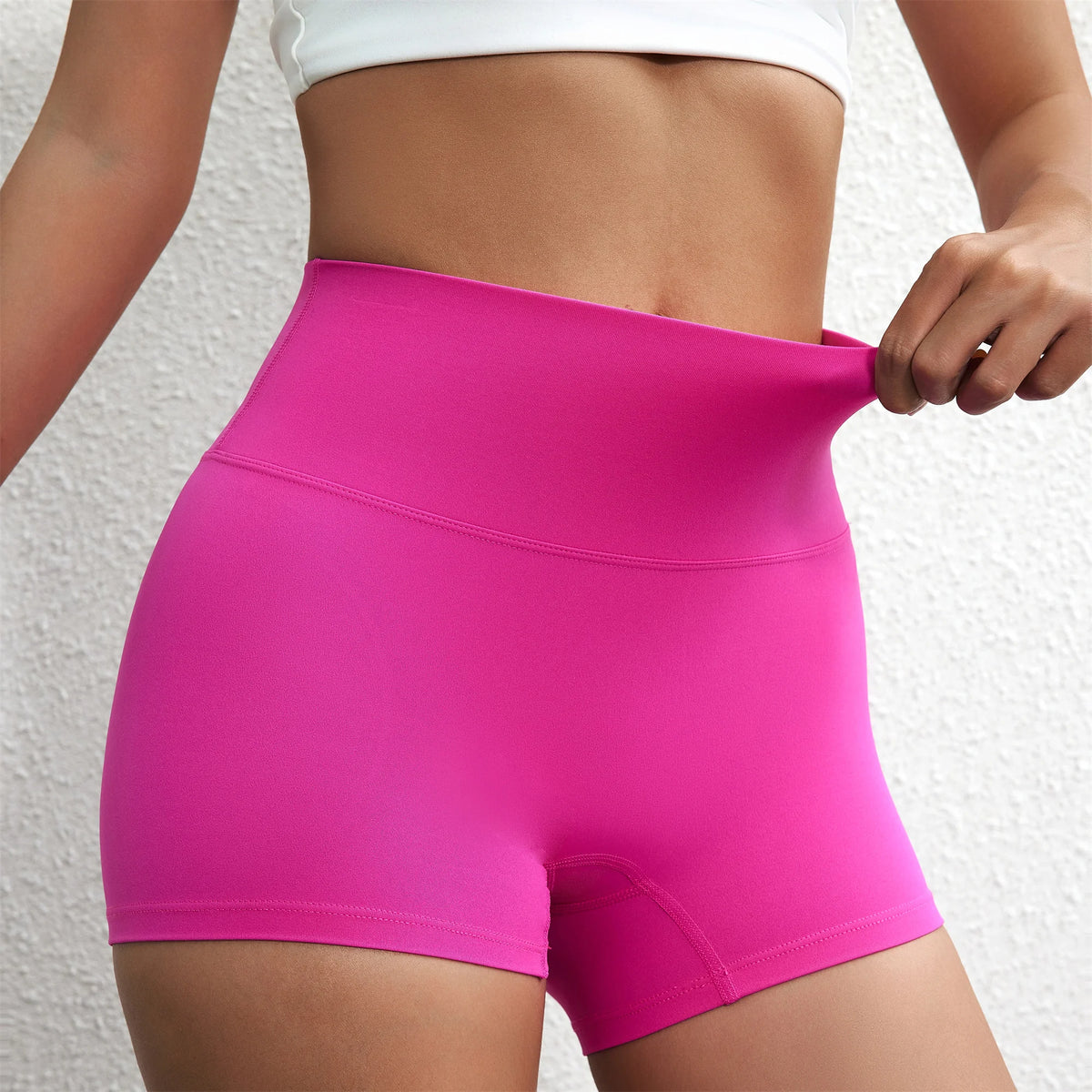 Sexy Solid Color High Waist Athletic Yoga Short Leg Cycling Women Fitness Sport Short Comprehensive Training Jogging Squat Proof - Matrix Studios