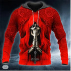 2023 New Men's Skull Hoodie Sweatshirts 3D print Head Pattern Hooded Pullover Autumn Fashion Casual Sweatshirt - Matrix Studios
