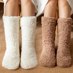 Thickened Winter Women Thermal Cashmere Socks Floor Socks Women's Carpet Home Plus Socks Velvet Sleep Socks Slippers Leg Cover - Matrix Studios