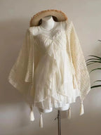 Casual Beach Style 2 Piece Skirt Sets Women Y2k Crop Top Vest + Mini Skirts Sweet Elegant Kawaii Vintage Suits Korean Fashion - Matrix-studios.com