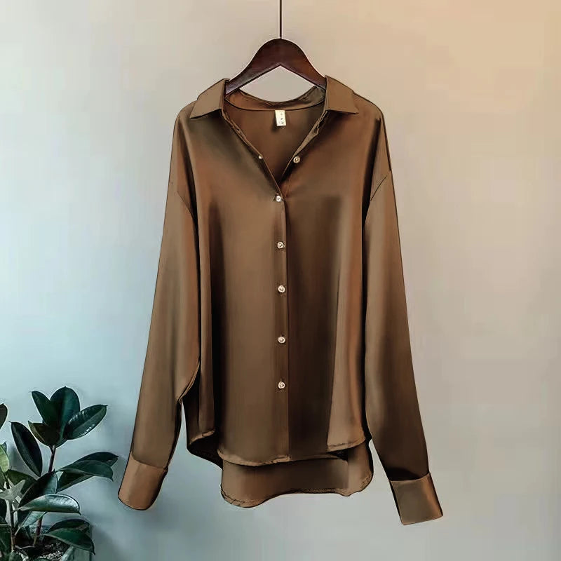 2025Spring Shirt And Blouses New Sweater Cardigans Woman Top Knitted Korean Long Sleeve Lapel Button Elegance Sweet Casual Coats - Matrix-studios.com
