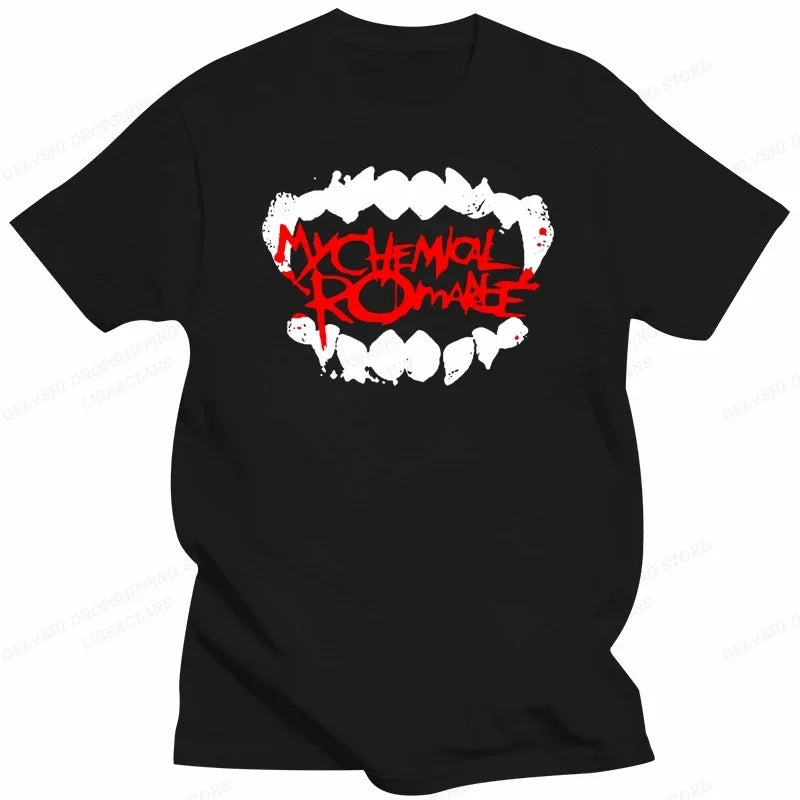 My Chemical Romance T Shirt women Fashion T-shirts cool Hip Hop men Tshirt casiual Summer Vintage Anime unisex Top Tee