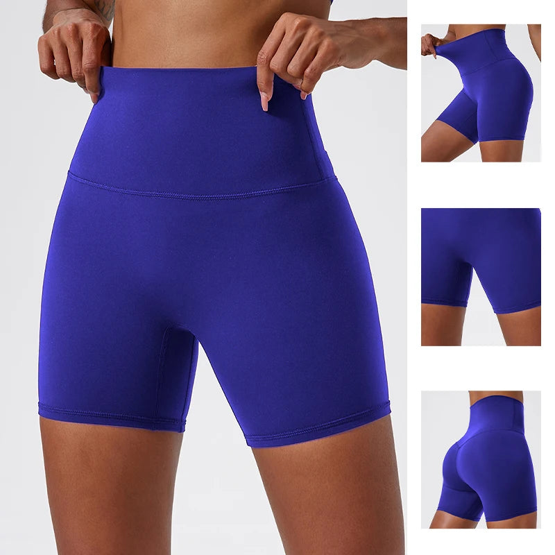 Hearuisavy Summer Soft Yoga Shorts Buttock Lift Gym Leggings Women High Waist Sports Shorts Women Running Workout Shorts Female - Matrix Studios