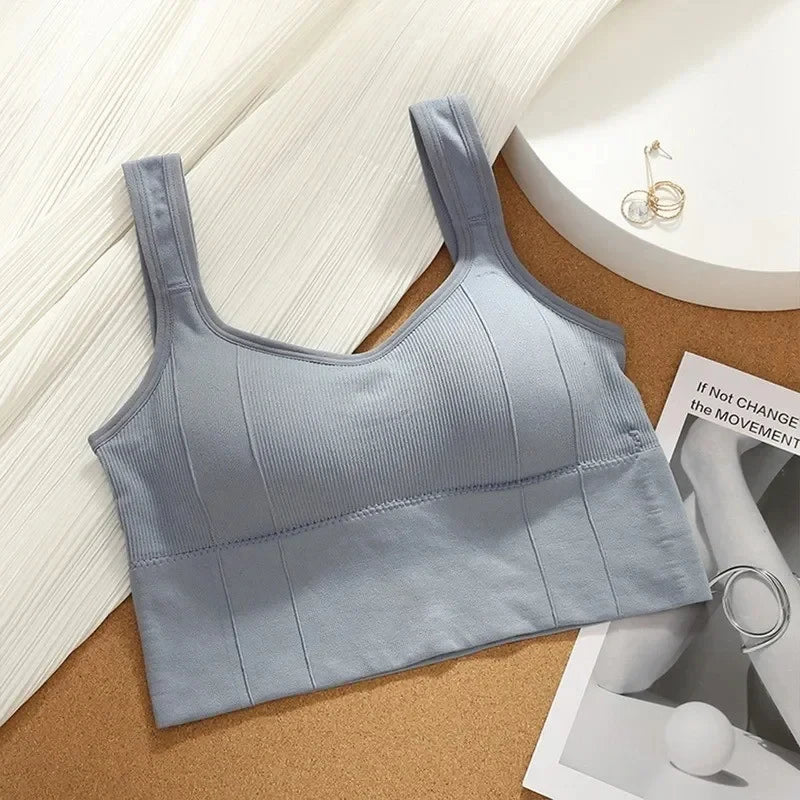 Breathable Sports Bra Anti-Sweat Fitness Top Women Seamless Yoga Bra Shockproof Crop Top Push Up Sport Bra Gym Workout Top - Matrix Studios