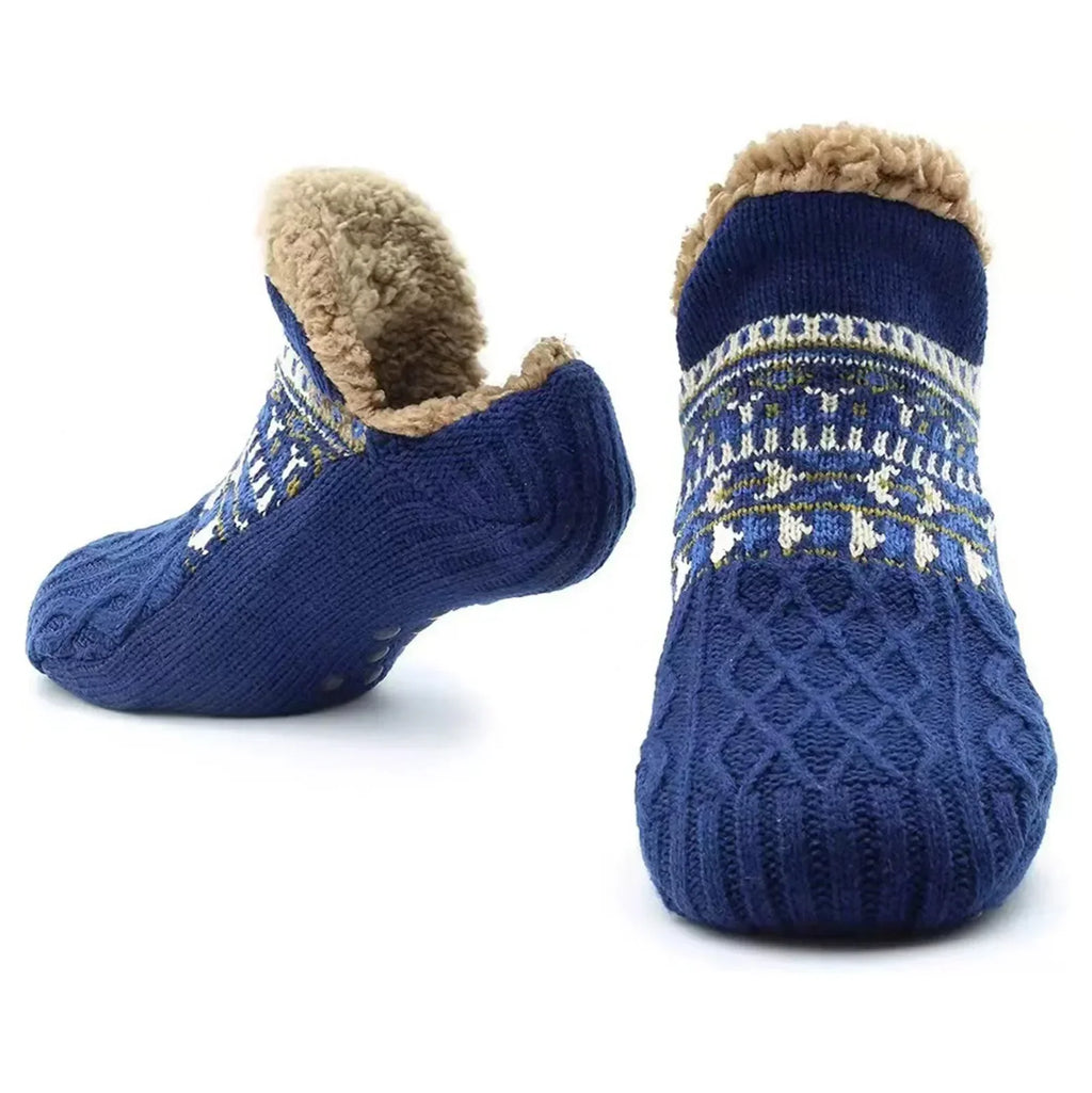 Fall Winter Non‑Slip Floor Socks Super Soft Warm Slipper Socks Unisex Snow Sleep Carpet Yoga Socks for Men Women Indoor House - Matrix Studios