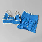 Fitness Suit, Women's Suspender, Contrasting Color Bra, Sports Shock-absorbing Speed Drying Pants, Breathable Yoga Suit - Matrix-studios.com