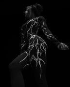 European and American popular zippered long-sleeved trouser jumpsuit slim fit hip-lifting sportswear yoga wear - Matrix Studios