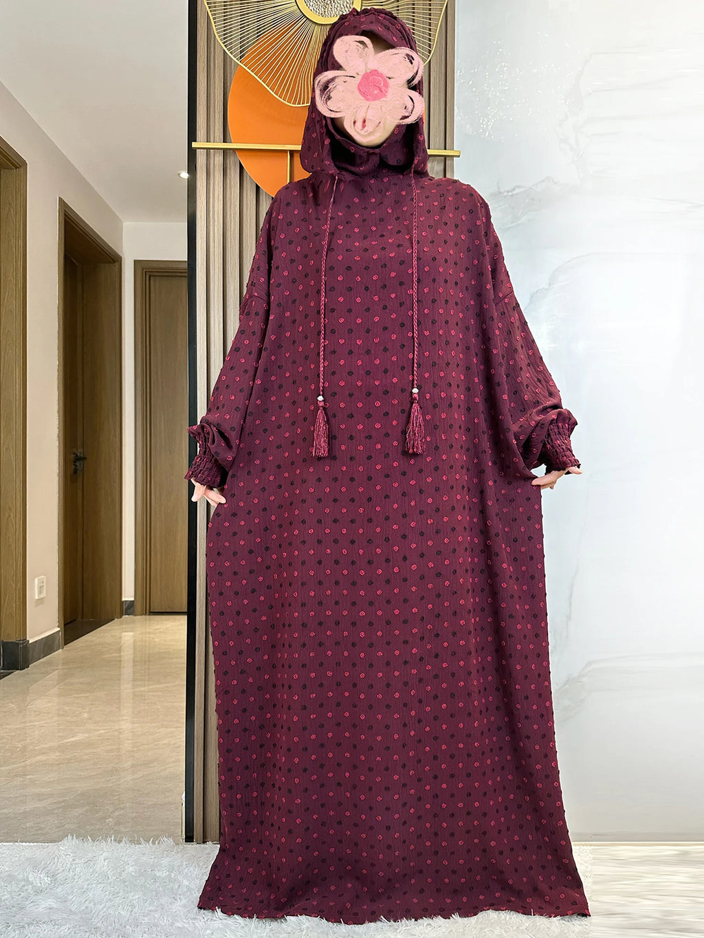 Latest Ramadan Soft Cotton Prayer Abaya Double Hats Dubai Turkey Islam Prayer Clothes Fabric Dresses Islam Women Dress Kaftan - Matrix-studios.com