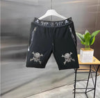 2025 Designer  Rhinestone  short Summer Luxurious Plein ali Hip Hop Male Brand Casual short pant