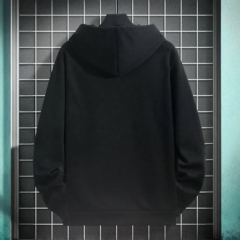 2025 Fall/winter New Arrival Men's Hoodie High Quality Solid Color Hooded Sweatshirt Male Home Outdoor Casual Fashion Pullover - Matrix Studios