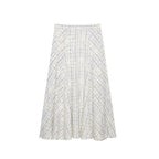 TFAFXY 2026 Summer Bow Plaid Embroidered Blouse Women Sets A-line Midi Long Skirt Suits Y2K - Matrix-studios.com