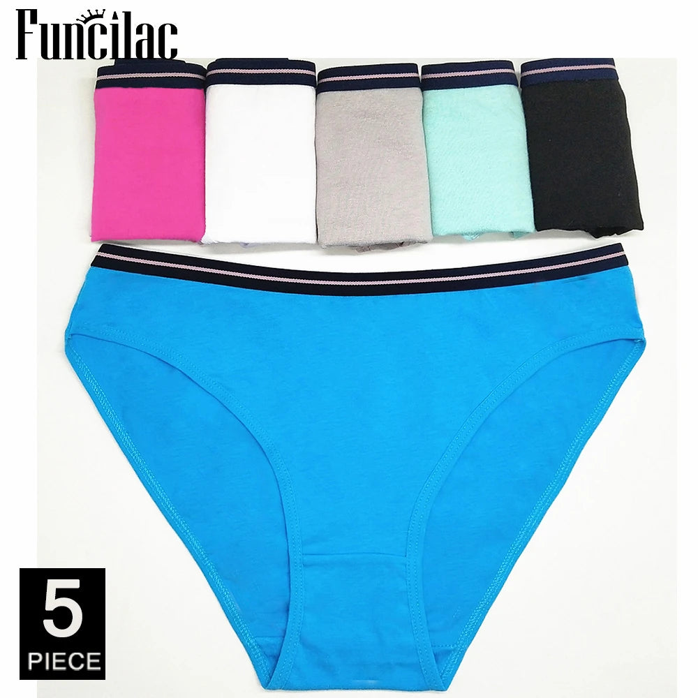 Women's cotton panties Girl Briefs Ms. cotton underwear bikini underwear sexy Ladies Briefs Free shipping 5 Pcs/set - Matrix Studios