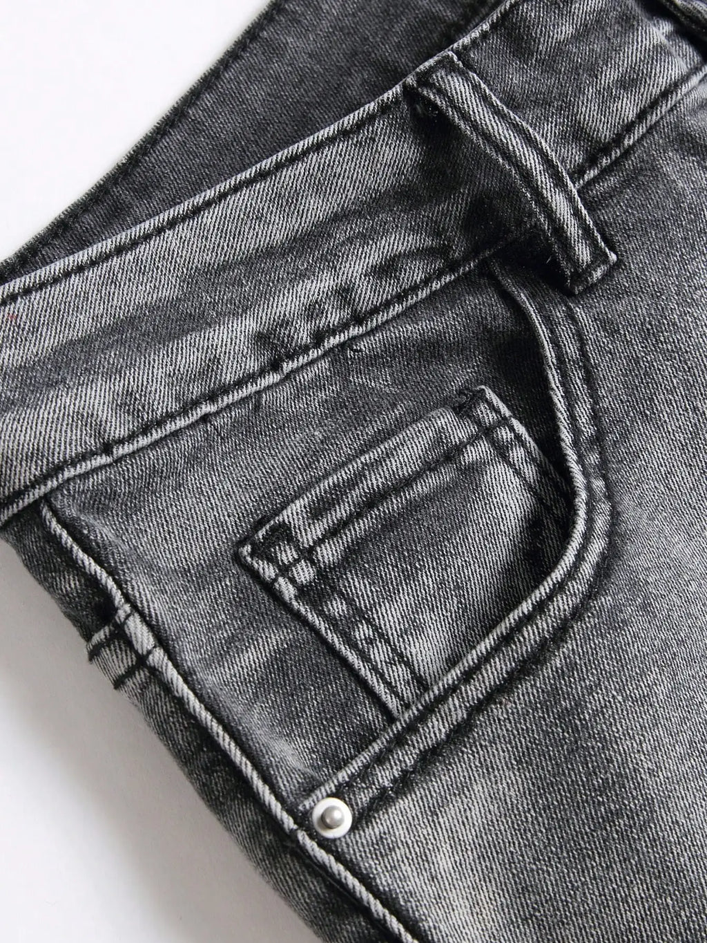 Men‘s Stretchy Denim Jeans Streetwear Tearing Patchwork Holes Ripped Denim Elastic Waist Casual Pants Slim fit Straight Trousers - Matrix Studios