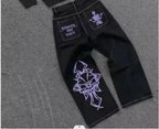 Streetwear Heavy Jeans Y2K Clothing Men Women Hip Hop Retro Pockets Baggy Cargo Pants Baggy Jeans Low Rise Wide Leg Trousers - Matrix Studios