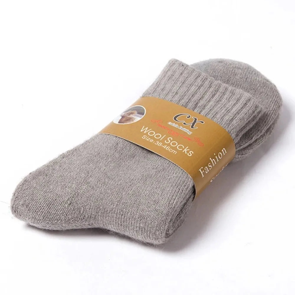 1 Pairs Winter Warm Women Socks Merino Wool Men 2026 Against Cold Thermal Plush Thick Snow Terry Socks - Matrix Studios