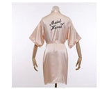 Wedding Bride Bridesmaid Robe Dressing Gown Sexy Women Bathrobe Nightgown Short Sleepwear Casual Flower Kimono Geisha M L XL - Matrix-studios.com