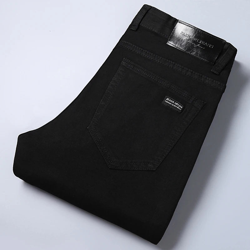 Wthinlee 8 Models Spring Autumn Business Jeans Men Casual Straight Stretch Fashion Classic Work Denim Trousers Brand Clothing - Matrix Studios