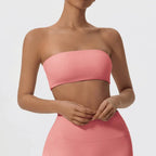 Summer Strapless Sports Bra Gym Women Quick-Drying Yoga Clothes Women Tube Top Fitness Chest Wrap Underwear Workout Bra Female - Matrix-studios.com