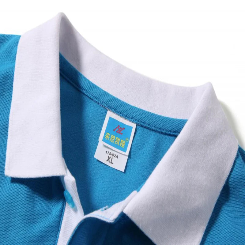 POLO Shirt Customized Print Logo Summer Short Sleeve Print Image Personalized Customized Work Suit T-shirt Embroidered Polo Coll - Matrix-studios.com