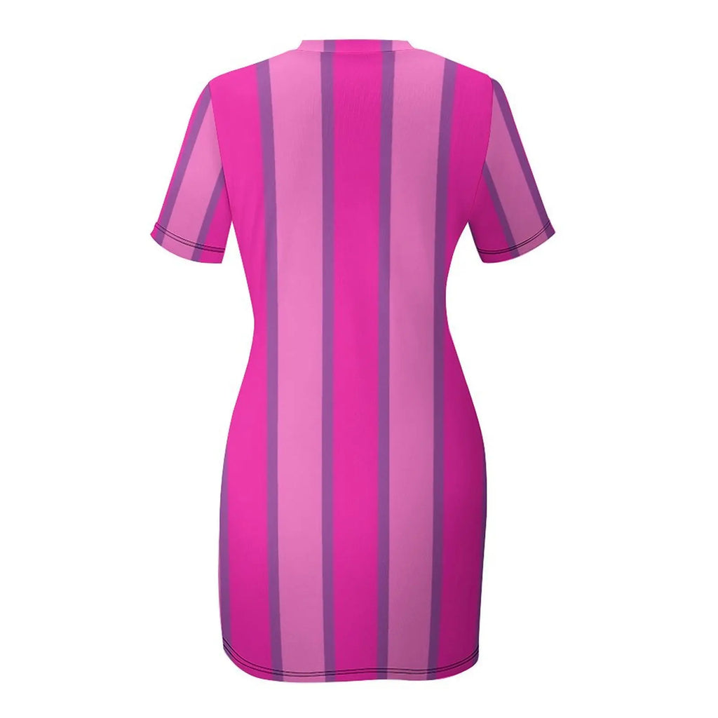 Stephanie LazyTown Original and Movie Costume Short Sleeved Dress summer dress womens 2025 Dress women - Matrix-studios.com