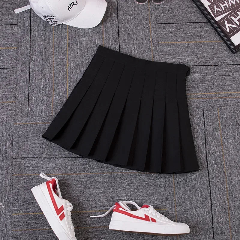 Harajuku 0Women Pleat Skirt 0Preppy Style Plaid 0Mini Cute Japanese School Uniforms Ladies Jupe Kawaii - Matrix-studios.com