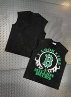 Men Oversized Satoshi Tank Top Vintage Washed Print Sleeveless Vest 26ss streetwear Y2K best quality cotton Unisex t shirt - Matrix-studios.com
