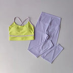 Women's Yoga Set Workout Set 2 Piece High Waist Yoga Leggings Sports Bra Gym Suit Activewear Sports Fitness Set Sports Suit - Matrix-studios.com