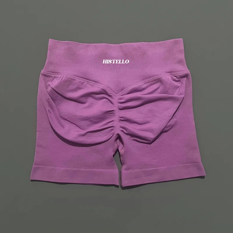 HISTELLO Impact Shorts Df Substitute High Waist Women Yoga Workout Shorts Seamless Leggings Stretch Fitness Gym Running Shorts - Matrix Studios