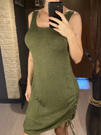 20 Colors Backless Lace Up Crochet Knitted Tunic Beach Cover Up Cover-ups Beach Dress Beach Wear Beachwear Female Women V5479 - Matrix Studios