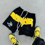 Y2K Harajuku Men's Shorts Letter-printed Sweatpants Fashion Quick-drying Shorts Street Hip Hop Breathable Loose Unisex Shorts