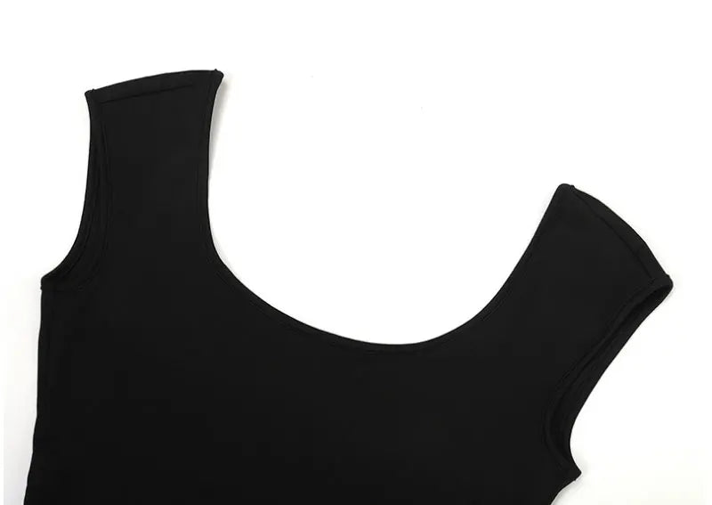 Y2k Open Back Jumpsuit Shorts Autumn Fashion Sexy Open Back Solid Slinky Sexy Club Party Outfits Short Sleeve Round Neck Bodycon - Matrix Studios